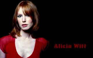 Woman red dress black background 3 - alice mason free wallpaper for desktop