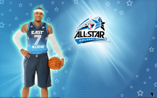 Basketball player holding ball blue - aaa game free wallpaper