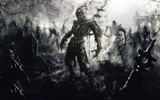 Zombies forest dark fog costume - a group of zombies free wallpaper