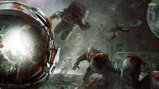 Zombies space station man middle 2 - a group of zombies free wallpaper