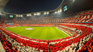 Stadium soccer game night red - a stadium full free wallpaper