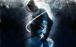 Hooded swordman fantasy arcane night - a splash of paint free wallpaper