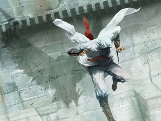 Man white suit flying sword - a white suit free wallpaper