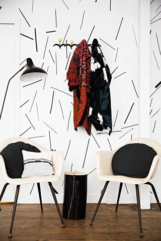 Chairs lamp room wall painting - bold free wallpaper for mobile
