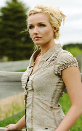 Woman standing fence field grass - in a field of grass and trees free wallpaper