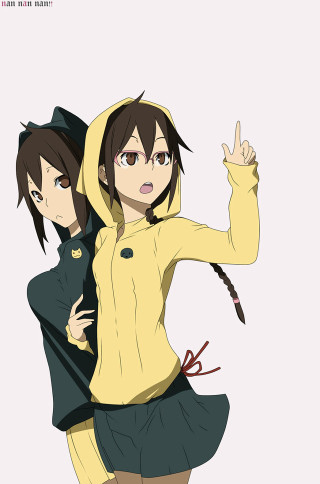 Anime characters posing photo together - aimitsu free wallpaper for mobile