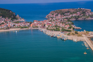 Small town island boats beach - a small town free wallpaper