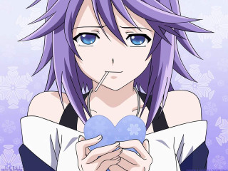 Girl purple hair heart sad - a sad face free wallpaper