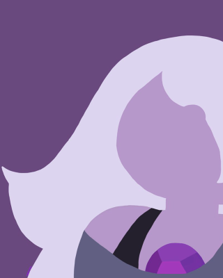 Woman purple background white bird - a minimalist painting free wallpaper for mobile