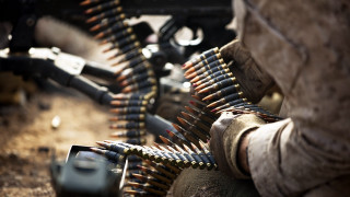 Closeup gun rack city bokeh - carl gustaf pilo free wallpaper for desktop
