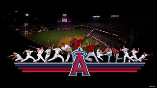 Baseball players field stadium night - a baseball bat free wallpaper