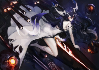 Woman sword demon arm fantasy - her hand and a demon free wallpaper