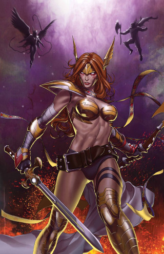 Woman costume sword background other - free fantasy wallpaper for mobile