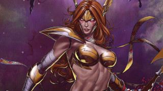 Woman costume sword demon chest - a sword and a demon free wallpaper