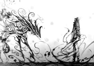 Bird long tail drawing artistic - a tail free wallpaper for desktop