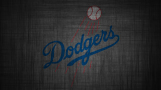 Dodgers logo black background baseball - digital art free wallpaper for desktop