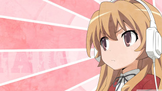 Girl headphones pink background image - headphone free wallpaper for desktop