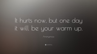 Hurts now black white quote - warm free wallpaper