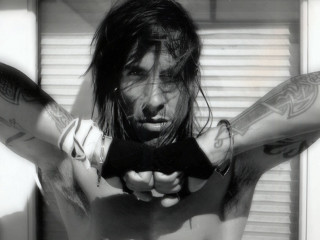 Man tattoos gun serious look - anthony angarola free wallpaper for desktop