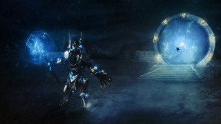 Man armor sword blue ball 2 - a blue ball free wallpaper