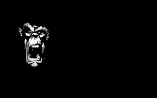 Gorilla angry open mouth hat - tooth wide free wallpaper