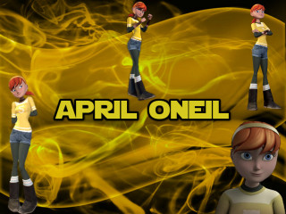 Animated people yellow background group - art informel free wallpaper