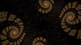 Black gold background spiral design - a black background free wallpaper for desktop