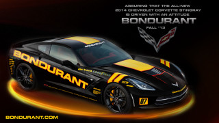 Black sports car yellow stripes 2 - yellow stripe free wallpaper