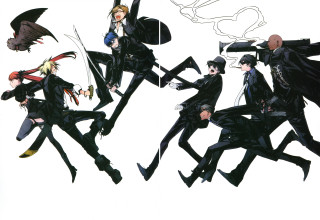 Group black white bat flying - ashley wood free wallpaper