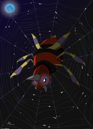 Spider web cartoon character blue - pokemon free wallpaper for mobile