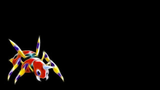 Colorful animal black background red 2 - lostfish free wallpaper for desktop