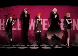 Halloween wall group black dress - a wall free wallpaper for desktop