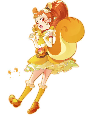 Cartoon girl big bag food - her back free wallpaper for mobile