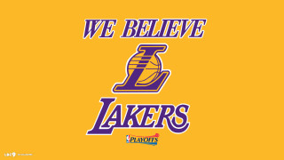 Lakers logo yellow background we - realism free wallpaper