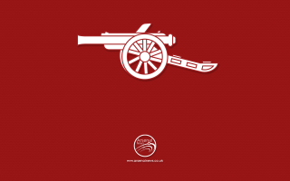 Red background white cannon white 2 - a white logo free wallpaper for desktop