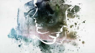 Man woman hat watercolor splash - the wall free wallpaper for desktop