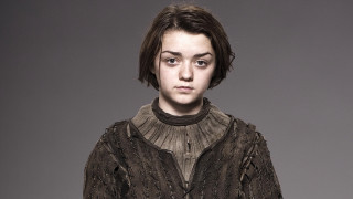 Serious woman portrait shoulders expression - a black collar free wallpaper