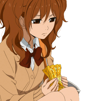 Chizuko yoshida brown shirt bow - kyoto animation free wallpaper for tablet