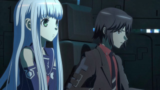 Anime characters blue haired girl - long white hair free wallpaper