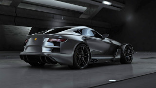 Silver sports car dark garage - a dark garage free wallpaper for desktop