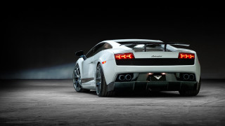 White sports car dark room 13 - the tail free wallpaper