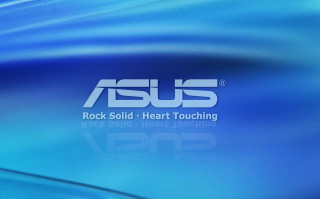 Blue asus logo wave rock - touching free wallpaper