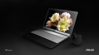 Laptop table coffee vase flowers - behance hd free wallpaper