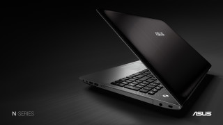 Laptop table black background silver - top of a table free wallpaper