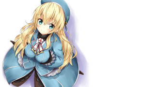 Anime character long blonde hair 2 - a blue coat free wallpaper
