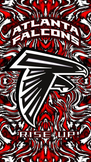 Atlanta football logo red background 3 - art fitzpatrick free wallpaper for mobile