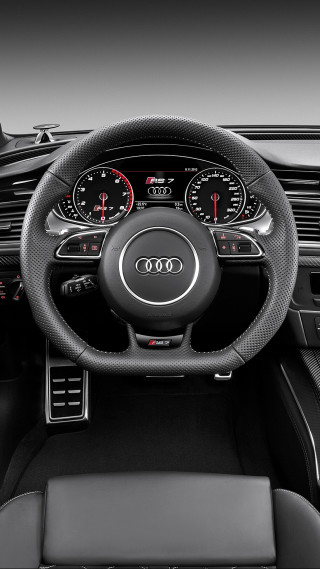 Steering wheel dashboard black leather - free cars wallpaper for mobile