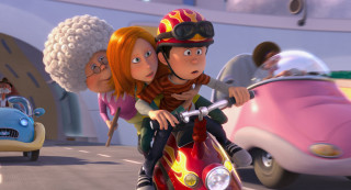 Cartoon character motorcycle woman back - the animated movie free wallpaper