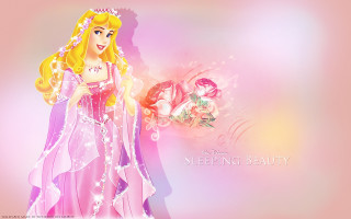 Princess flower sleeping beauty cartoon - dreamlike free wallpaper for desktop