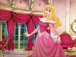 Princess pink dress red couch - the wall free wallpaper for desktop